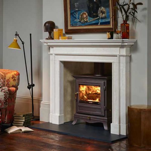 Chesney's Beaumont 8 multi-fuel stove in Autumn Leaf
