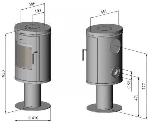 Morso 6148 pedestal diagram