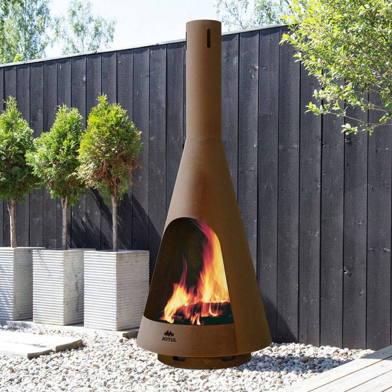 Jotul Froya outdoor chiminea wood stove Firehouse