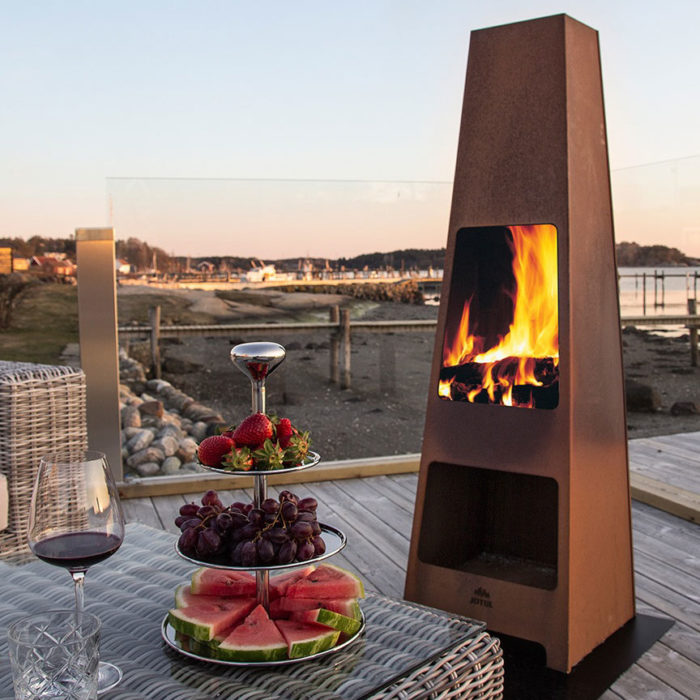 Jotul Loke outdoor chiminea wood stove - Image 2