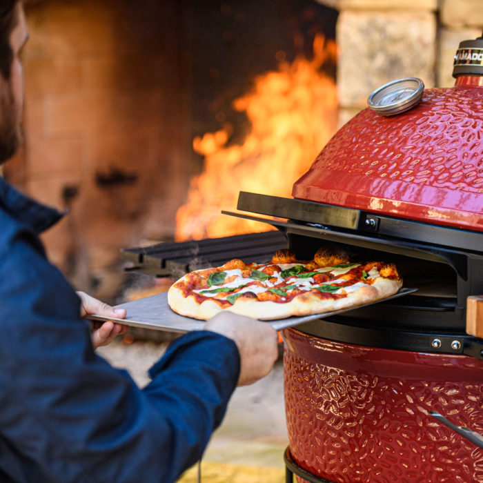 Pizza on kamado joe deals