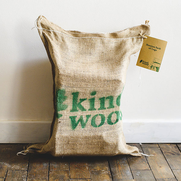 Kindwood - Hessian Sack of Logs - Firehouse