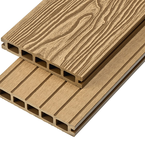 Cladco 2.4m Woodgrain Effect Hollow Domestic Grade Composite Decking Board