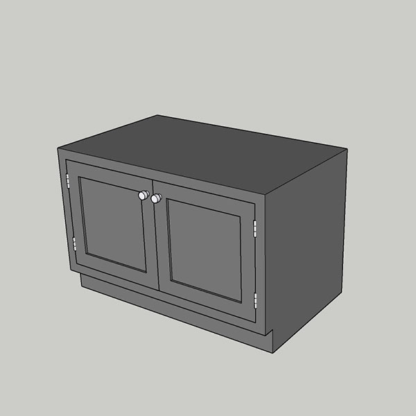 1000mm Grill Double Base Unit