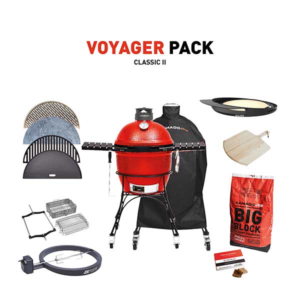 Kamado Joe Classic II BBQ with Voyager Pack