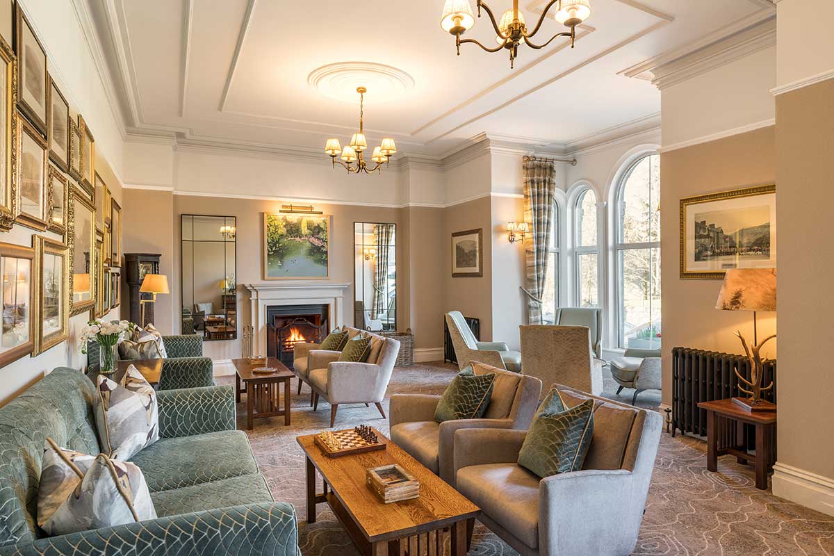 Borrowdale Hotel Lounge - Open Fire 2