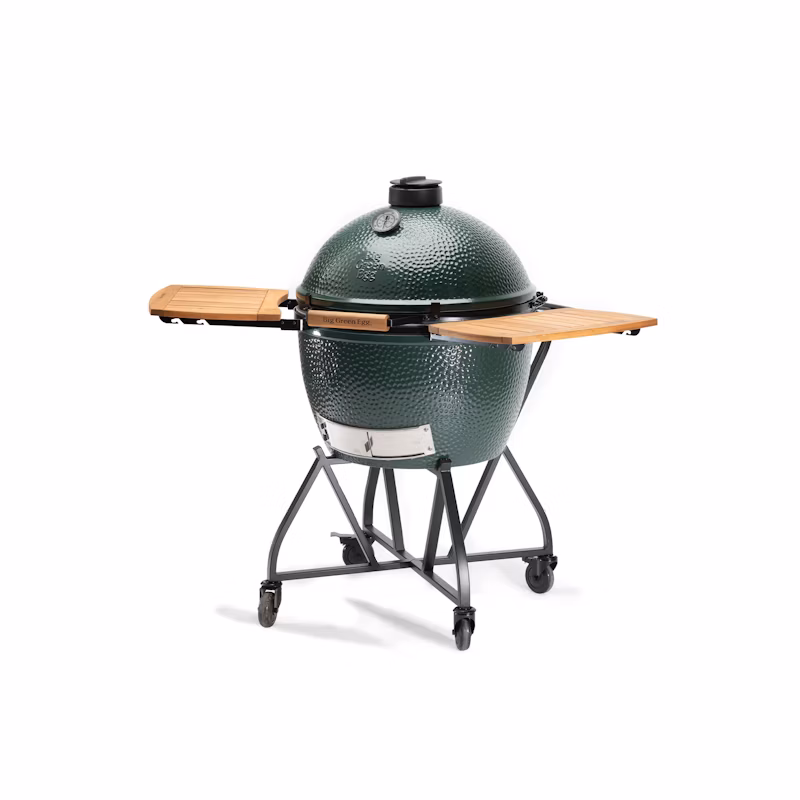 Big Green Egg Base - IntEGGrated Nest with Acacia Shelves - Image 3