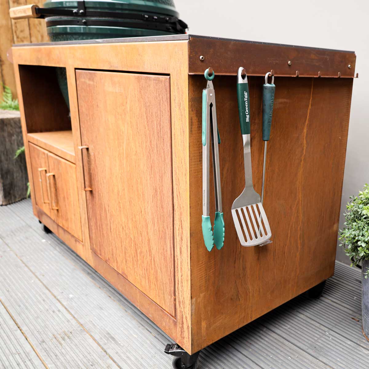 Big Green Egg Base - Corten Steel KItchen - Image 4