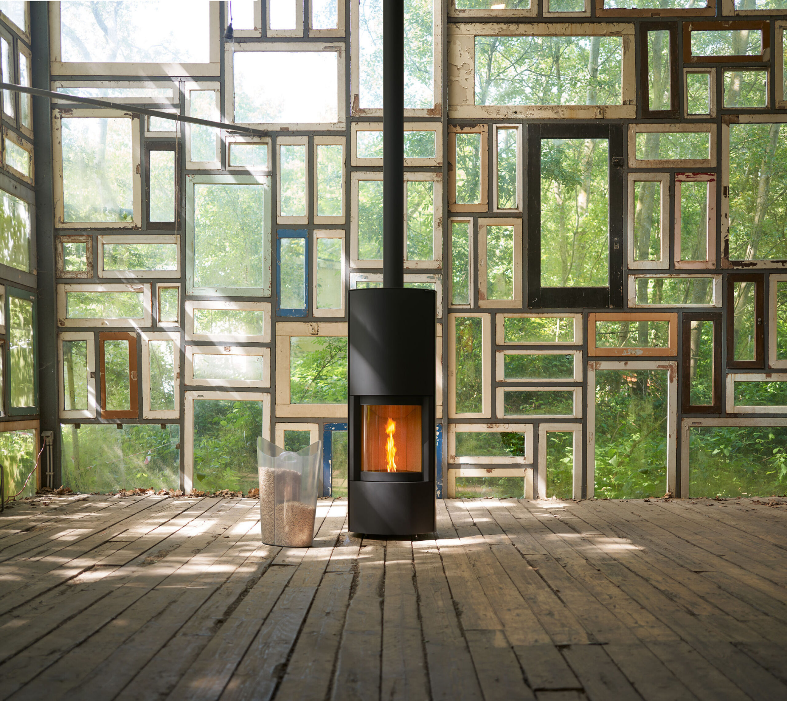 Stuv sP20S Pellet Stove insitu
